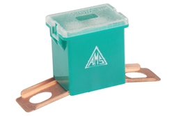 FUSIVEL MEGA MACHO LATERAL ELEMENTO CURTO 40A VERDE