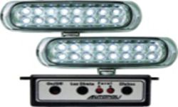 FAROL AUXILIAR SLIM RETANGULAR 3 EM 1 16LEDS 12/24V AM