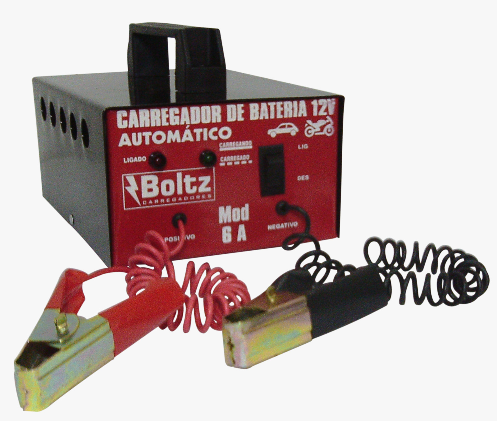 CARREGADOR BATERIA 6A AUTOMATICO