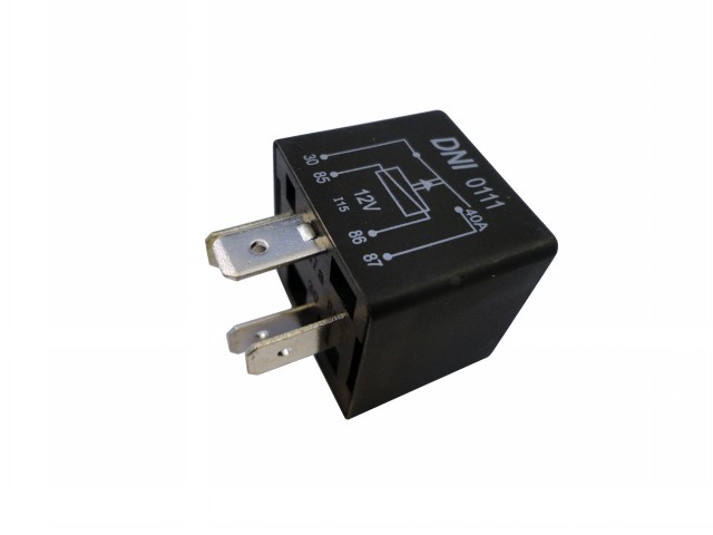 RELE AUXILIAR S/ SUP 40A 12V 4 TERMINAIS