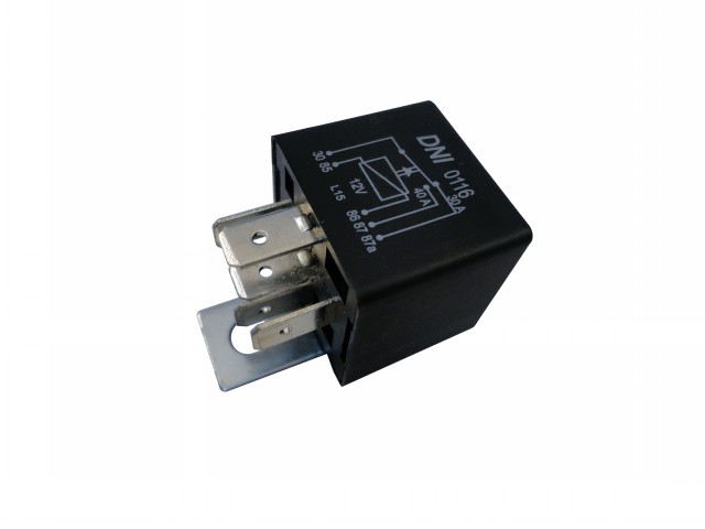 RELE AUXILIAR  C/ SUP 40/30A 12V 5 TERM REVERSOR