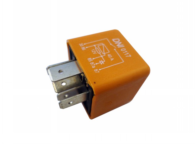 RELE AUXILIAR S/ SUP 40A 12V  5 TERM
