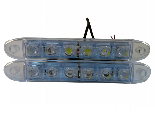 SUPERLED LIGHT 12V 6 LEDS BRANCO 20CM