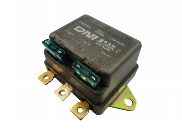 RELE AUXILIAR DUPLO FAROL FUSIVEL EXTERNO 12V (B-0135)