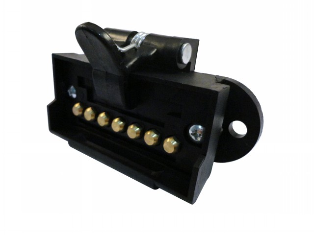 TOMADA BAQUELITE RETANGULAR 7P FEMEA