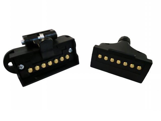 TOMADA BAQUELITE RETANGULAR 7P COMPLETA
