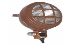 FAROL TRASEIRO VALMET REDONDO 158MM MARROM