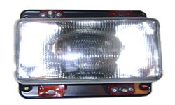 FAROL MB CARA PRETA 83/92 H1 ARO CROMADO LD/LE