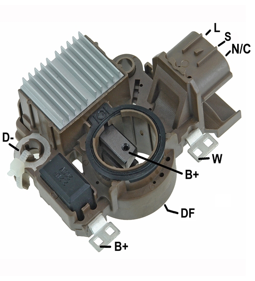 REGULADOR VOLT MITSUBISHI NISSAN SENTRA TIDA LIVINA 1.6 1.8 08>12 PATHFINDER 2.5 DCI POSITIVO 14V