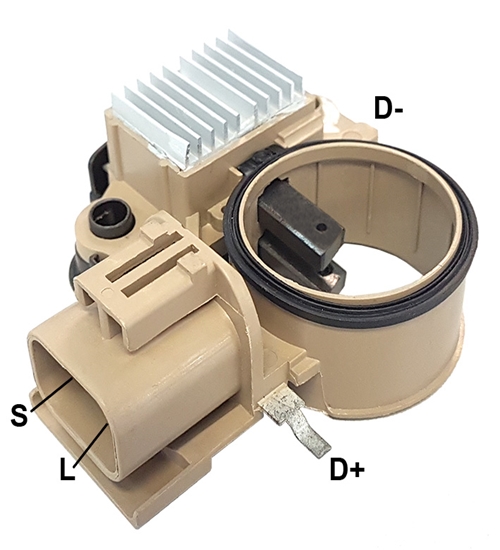 REGULADOR VOLT 14V MITSUBISHI HYUNDAI H100 STAREX H200 BOX BUS 97> H1 FLATED PORTER 97> AF111364