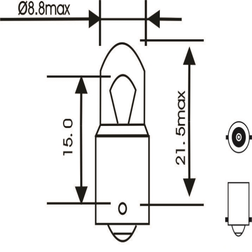 LAMPADA 069 12V 4W