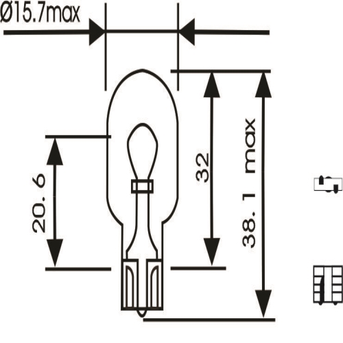 LAMPADA BASE VIDRO BIG 16W 12V