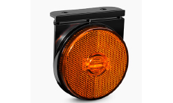 LANTERNA LED BIVOLT LATERAL FLEXIVEL SAIDA FIOS CARRETAS RANDON AMARELA