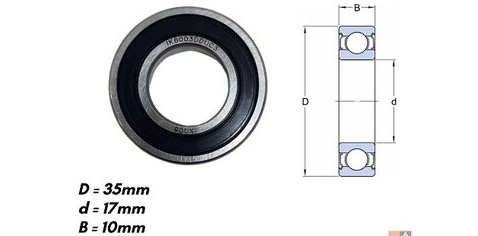 ROLAMENTO ALTERNADOR MM FIAT PALIO TEMPRA