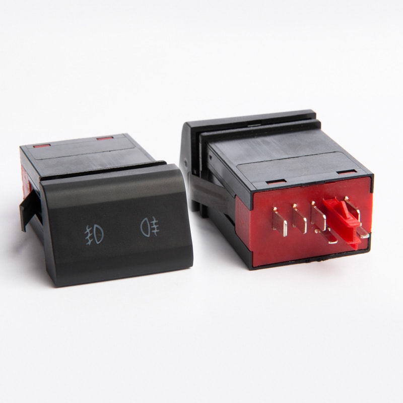 INTERRUPTOR FAROL NEBLINA/MILHA FOX 03> PRETO