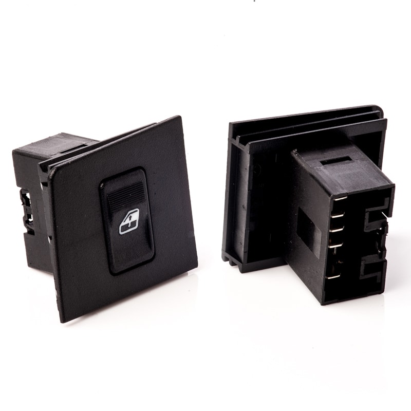 INTERRUPTOR VIDRO ELETRICO UNO 02> SIMPLES LED AM