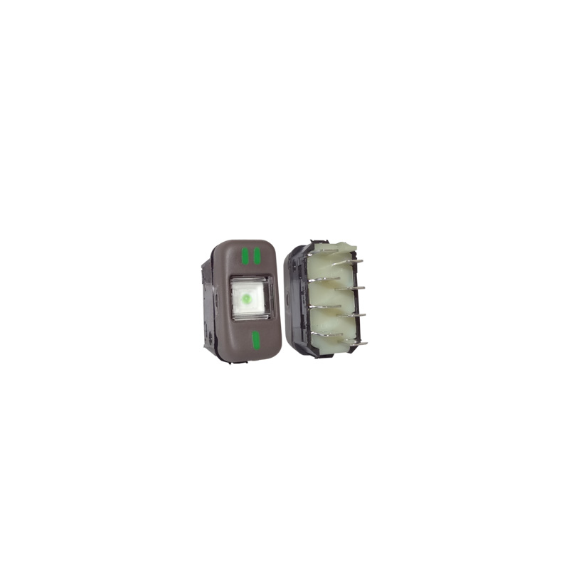 INTERRUPTOR TECLA LUZ MB 88> 24V 2 POSICOES MARRON