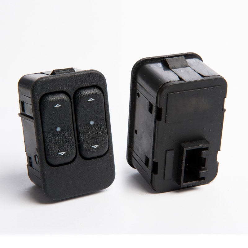 INTERRUPTOR VIDRO ELET CELTA 07> DUPLO PRETO