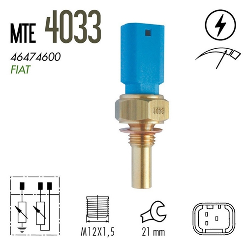 PLUG ELET PALIO/SIENA/STRADA MPI 8V 97/04 AZUL 3T