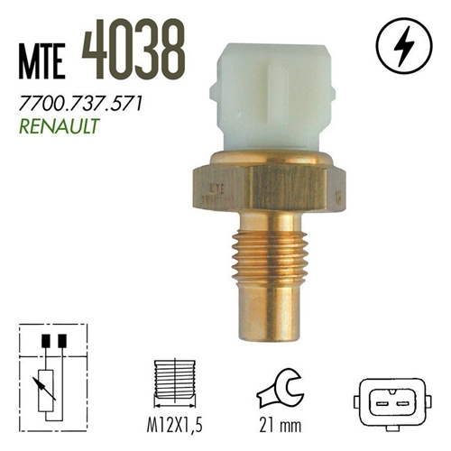 PLUG ELET RENAULT CLIO 1.2/1.4/1.8 90> NATURAL 2T