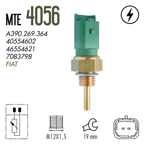 PLUG ELET PALIO/SIENA 1.0/1.3 FIRE 16V 00>VERDE 2T