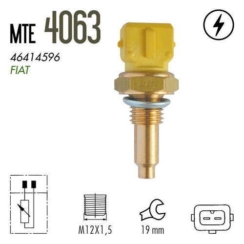 PLUG ELET PALIO/SIENA 1.6 MPI 16V 96/00 AMARELO 2T