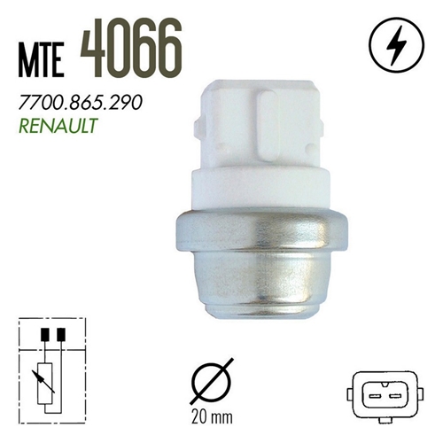 PLUG ELET RENAULT MEGANE/SCENIC 2.0 96> 2T BRANCO