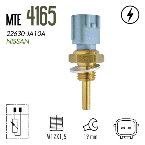 PLUG ELETRONICO AGUA NISSAN ALTIMA 2.5 KICKS MARCH VERSA 1.6 L4 16V 11>