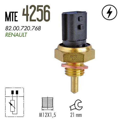 PLUG ELETRONICO AGUA RENAULT SCENIC MEGANE 2.0 16V DOHC 03>12