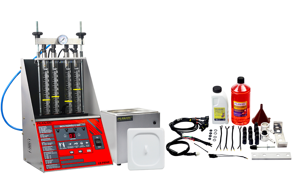 MAQUINA LIMPEZA E TESTE BICOS INJETORES GDI INJECAO DIRETA INDUTIVO E PIEZO ELETRICO BIVOLT C/ CUBA