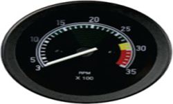 TACOMETRO 80MM 3500 RPM 24V (CONTAGIRO)