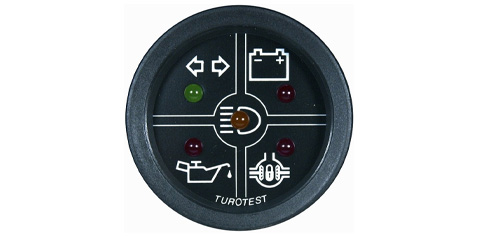 INDICADOR SINALIZADOR FUNCOES 52MM 5 FUNCOES 12V UNIVERSAL