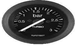 MANOMETRO PRESSAO TURBO 52MM 3BAR UNIVERSAL