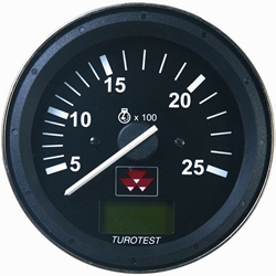TACOMETRO C/ DISPLAY ILUMINACAO PERMANTE TOTALIZADOR DE HORAS 12V 100MM 2500RPM
