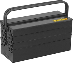 CAIXA METALICA SANFONADA PARA FERRAMENTAS C/7 GAVETAS (50X19X24CM)