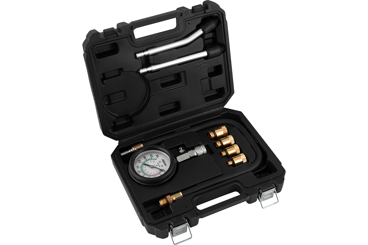MEDIDOR DE COMPRESSAO P/ MOTOR C/ ADAPTADORES 0 > 300 PSI